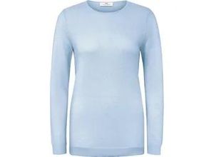 4061389232396 - Rundhals-Pullover aus 100% Premium-Kaschmir Cashmere blau 42