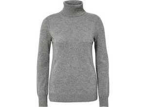 4061389232648 - Rollkragen-Pullover aus 100% Premium-Kaschmir Cashmere grau 36