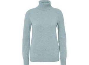 4061389233003 - Rollkragen-Pullover aus 100% Premium-Kaschmir Cashmere grün 38