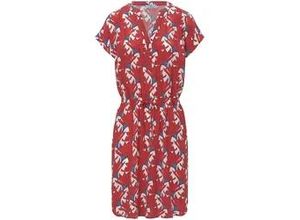 4061389255418 - PETER HAHN Druckleid Damen Viskose rot bedruckt 4061389255418 - PETER HAHN Druckleid Damen Viskose rot bedruckt