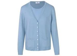 4061389303737 - Twinset aus 100% Schurwolle-Pure Tasmanian Wool blau 42