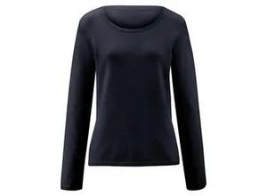 4061389307261 - Rundhals-Pullover aus 100% Premium-Kaschmir Cashmere blau 36