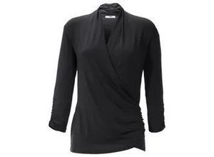 4061389307964 - V-Shirt 3 4 Arm schwarz 42