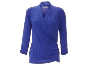 4061389312036 - V-Shirt 3 4 Arm blau 38