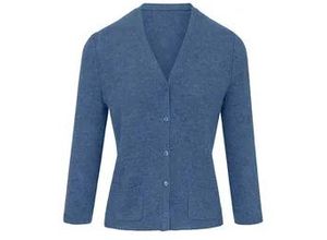 4061389312777 - Strickjacke aus 100% Premium-Kaschmir Cashmere blau 38