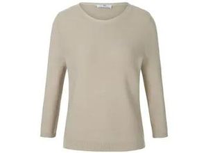 4061389327542 - Rundhals-Pullover 3 4-Arm beige 40