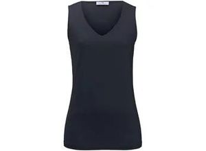 4061389334380 - Jersey-Top V-Ausschnitt blau 38 4061389334380 - Jersey-Top V-Ausschnitt blau 38