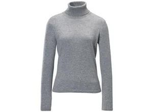 4061389336261 - Rollkragen-Pullover aus 100% Premium-Kaschmir Cashmere grau 38