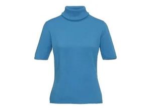 4061389338708 - Rollkragen-Pullover aus 100% Premium-Kaschmir Cashmere blau 46