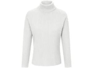 4061389351875 - Rollkragen-Pullover aus 100% Schurwolle-Merino weiss 44