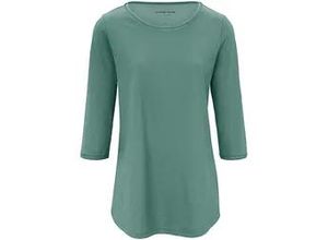 4061389361140 - Rundhals-Shirt Ditte Green Cotton grün 42