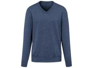 4061389400047 - V-Pullover aus 100% Premium-Kaschmir Cashmere blau 56 4061389400047 - V-Pullover aus 100% Premium-Kaschmir Cashmere blau 56