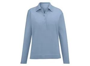 4061389657717 - Polo-Pullover aus 100% Premium-Kaschmir Cashmere blau 38