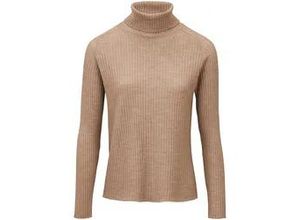 4061389668904 - Rollkragen-Pullover aus 100% Schurwolle-Merino braun 38