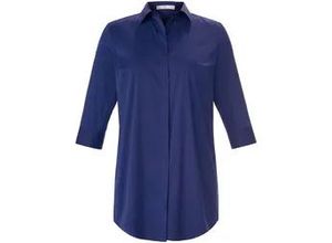 4061389780125 - EMILIA LAY Longbluse Damen Baumwolle blau