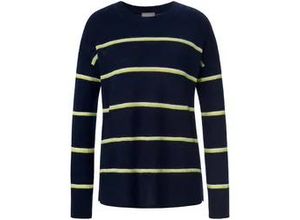 4061389803046 - Rundhals-Pullover aus 100% Premium-Kaschmir blau 46