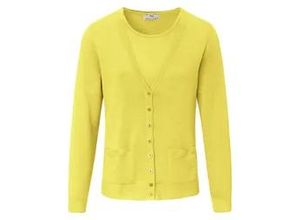 4061389818118 - Twinset aus 100% Schurwolle-Pure Tasmanian Wool gelb 52 4061389818118 - Twinset aus 100% Schurwolle-Pure Tasmanian Wool gelb 52