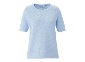 4061389822023 - Rundhals-Pullover aus 100% SUPIMA®-Baumwolle blau 42