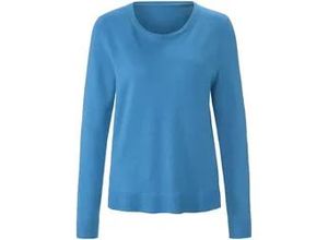 4061389827745 - Rundhals-Pullover PETER HAHN PURE EDITION blau 38