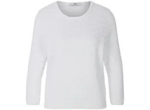 4061389923942 - Rundhals-Pullover aus 100% Baumwolle Supima weiss 36