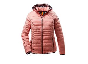 4061393728243 - Große Größen Leichte Steppjacke mit abzippbarer Kapuze rot Gr54