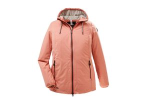 4061393918293 - Große Größen Softshelljacke mit regulierbarer Kapuze und Saum koralle Gr46