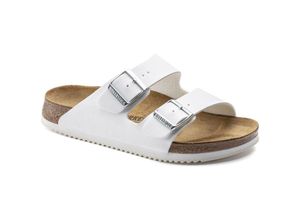 4061416077846 - Sandale Arizona Superlauf Birko-Flor weiß Weite normal Größe 42 - Birkenstock