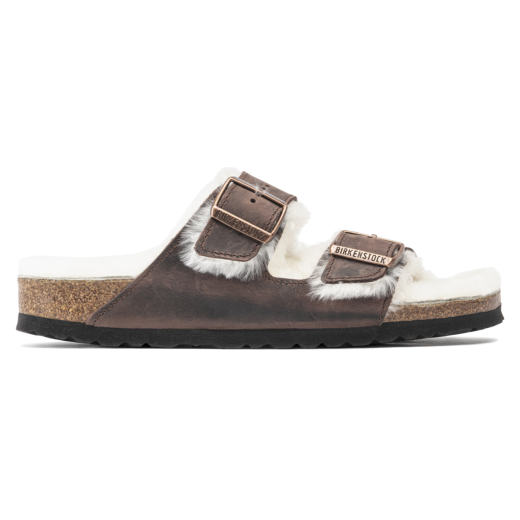 4061417063060 - Sandalen Arizona Shearling Embossed Oiled Leather