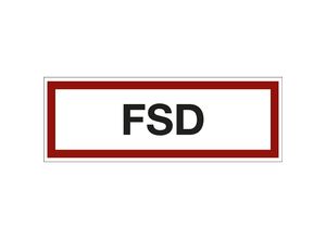 4061466039641 - Brandschutzkennzeichen für die Feuerwehr FSD VE 10 Stk Folie LxH 297 x 105 mm kaiserkraft
