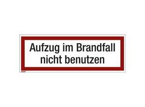 4061466055566 - Brandschutzkennzeichen für die Feuerwehr Aufzug im Brandfall nicht benutzen VE 10 Stk Folie langnachleuchtend LxH 210 x 74 mm 4061466055566 - Brandschutzkennzeichen für die Feuerwehr Aufzug im Brandfall nicht benutzen VE 10 Stk Folie langnachleuchtend LxH 210 x 74 mm