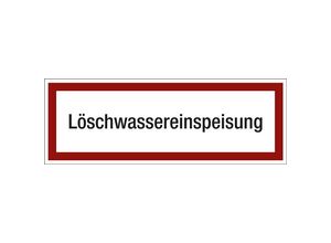 4061466062298 - Brandschutzkennzeichen für die Feuerwehr Löschwassereinspeisung VE 10 Stk Kunststoff LxH 420 x 148 mm kaiserkraft