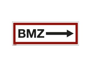 4061466068726 - Brandschutzkennzeichen für die Feuerwehr BMZ Pfeil nach rechts VE 10 Stk Kunststoff langnachleuchtend LxH 297 x 105 mm kaiserkraft