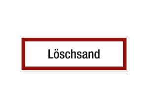 4061466068955 - Brandschutzkennzeichen für die Feuerwehr Löschsand VE 10 Stk Kunststoff langnachleuchtend LxH 150 x 50 mm kaiserkraft