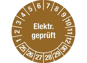 4061466088014 - Elektr geprüft Dokumentenfolie Ø 30 mm VE 10 Stk 25 - 30 braun