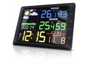 4061474008400 - Wetterstation mit Außensensor LCD Farbdisplay Wettervorhersage Luftdruck Temperatur uvm