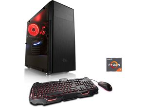 4061474116204 - CSL Gaming-PC HydroX V8111 Wasserkühlung Computer Gr Microsoft Windows 10 Home 16 GB RAM 1000 GB SSD schwarz Gaming PCs