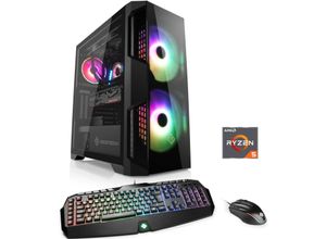 4061474116877 - CSL Gaming-PC HydroX L8112 Wasserkühlung Computer Gr Microsoft Windows 10 Home 16 GB RAM 1000 GB SSD schwarz Gaming PCs