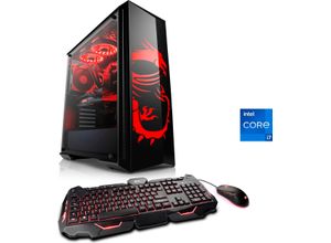 4061474119014 - CSL Gaming-PC HydroX V7110 MSI Dragon Advanced Edition Computer Gr Microsoft Windows 10 Home (64 Bit) 16 GB RAM 500 GB SSD schwarz Gaming PCs