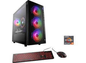 4061474121604 - CSL Gaming-PC Sprint V8522 Computer Gr Microsoft Windows 10 Home (64 Bit) 16 GB RAM 500 GB SSD schwarz Gaming PCs