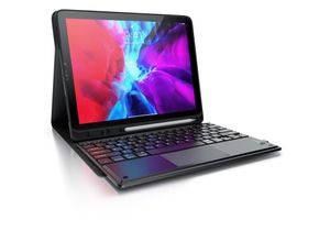 4061474126586 - Bluetooth Tastatur kompatibel mit Tablet iPad Pro 129 Zoll - Gen 3 + 4 - 280 mAh Akku - inkl Case - Tablet Keyboard kompatibel mit Apple