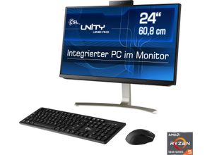 4061474155272 - CSL All-in-One PC Unity U24B-AMD   5650GE 1000 GB 16 RAM Win 11 Computer Gr Microsoft Windows 10 Home 16 GB RAM 1000 GB SSD schwarz All in One PC