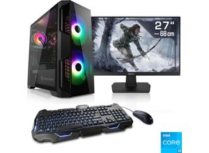 4061474156019 - F (A bis G) CSL Gaming-PC-Komplettsystem Speed V5510 Computer-Komplettsysteme Gr Microsoft Windows 11 Home (64 Bit) 16 GB RAM 1000 GB SSD schwarz PC Sets