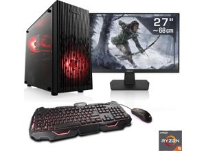 4061474157467 - F (A bis G) CSL Gaming-PC-Komplettsystem Sprint V28115 Computer-Komplettsysteme Gr Microsoft Windows 11 Home (64 Bit) 16 GB RAM 500 GB SSD schwarz PC Sets