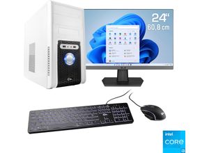 4061474161921 - F (A bis G) CSL PC-Komplettsystem Speed V25816 Computer-Komplettsysteme Gr Microsoft Windows 11 Home (64 Bit) 8 GB RAM 500 GB SSD weiß PC Sets