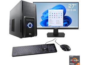 4061474162058 - F (A bis G) CSL Gaming-PC-Komplettsystem Sprint V28137 Computer-Komplettsysteme Gr Microsoft Windows 11 Home (64 Bit) 16 GB RAM 1000 GB SSD schwarz PC Sets