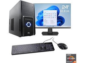 4061474162119 - F (A bis G) CSL Gaming-PC-Komplettsystem Sprint V28885 Computer-Komplettsysteme Gr Microsoft Windows 11 Home (64 Bit) 8 GB RAM 500 GB SSD schwarz PC Sets