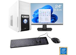 4061474162188 - F (A bis G) CSL PC-Komplettsystem Speed V21813 Computer-Komplettsysteme Gr Microsoft Windows 11 Home (64 Bit) 8 GB RAM 500 GB SSD weiß PC Sets