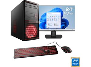 4061474162935 - F (A bis G) CSL PC-Komplettsystem Speed V21815 Computer-Komplettsysteme Gr Microsoft Windows 11 Home (64 Bit) 8 GB RAM 500 GB SSD rot PC Sets