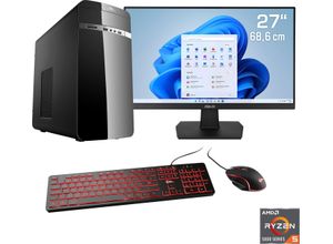 4061474164137 - F (A bis G) CSL Gaming-PC-Komplettsystem Sprint V28518 Computer-Komplettsysteme Gr Microsoft Windows 11 Home (64 Bit) 16 GB RAM 1000 GB SSD schwarz PC Sets