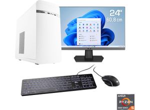 4061474164175 - F (A bis G) CSL Gaming-PC-Komplettsystem Sprint V28911 Computer-Komplettsysteme Gr Microsoft Windows 11 Home (64 Bit) 8 GB RAM 500 GB SSD weiß PC Sets